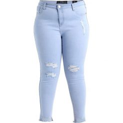 City Chic ICE QUEEN Jeans Skinny Fit light denim. Niebieskie jeansy damskie City Chic, z bawełny. Za 379,00 zł.