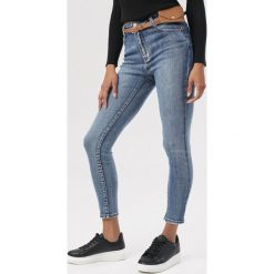 Niebieskie Jeansy Skinny Kahlithea. Niebieskie jeansy damskie Born2be. Za 109,99 zł.