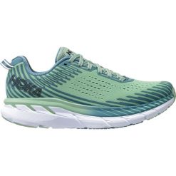 Buty Hoka Clifton 5 W Turkusowo-Miętowe. Niebieskie buty sportowe damskie HOKA, bez wzorów, do biegania. Za 549,99 zł.
