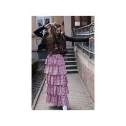 Spódnica Jolie Ruffle Pink. Różowe spódniczki damskie Elevenstory, s, bez wzorów, długie, maxi. Za 210,00 zł.