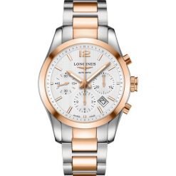 RABAT LONGINES Conquest Classic Column-Wheel Chronograph L2.786.5.76.7. Szare zegarki męskie LONGINES, złote. W wyprzedaży za 13190,00 zł.