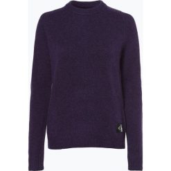 Calvin Klein Jeans - Sweter damski, lila. Czarne swetry damskie Calvin Klein Jeans, l, z aplikacjami, z wełny, bez rękawów, bez kaptura. Za 349,95 zł.