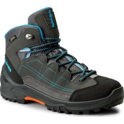 Trekkingi LOWA - Approach Gtx Mid Junior GORE-TEX 350122 Anthrazit/Türkis 9796. Szare śniegowce chłopięce Lowa, bez zapięcia, gore-tex. W wyprzedaży za 419,00 zł.