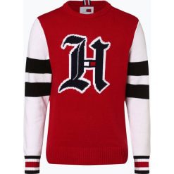 Tommy Hilfiger - Sweter męski – Lewis Hamilton, czerwony. Czerwone bez kategorii TOMMY HILFIGER, xl, z dzianiny, eleganckie, z klasycznym kołnierzykiem. Za 599,95 zł.