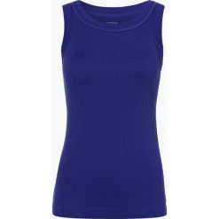 Marc Cain Sports - Top damski, niebieski. Niebieskie topy damskie marki Marc Cain Sports, bez wzorów, z dżerseju, bez kołnierzyka. Za 249,95 zł.