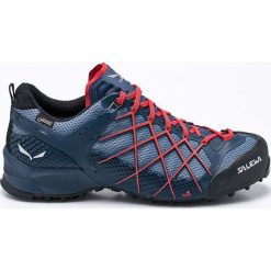 Salewa - Obuwie Wildfire Gtx. Niebieskie buty trekkingowe męskie marki Salewa, z gumy, na sznurówki, outdoorowe. W wyprzedaży za 499,90 zł.