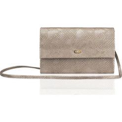 Złota damska kopertówka Felice SNAKE STEPHANIE. Żółte kopertówki damskie marki Felice, na co dzień, w paski, eleganckie, małe, bez dodatków. Za 69,90 zł.