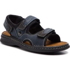 Sandały JOSEF SEIBEL - Franklyn 10236 11 582 Ocean/Schwarz. Niebieskie sandały męskie skórzane marki Josef Seibel. Za 229,00 zł.
