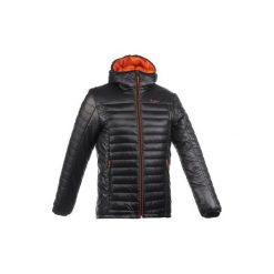 Kurtka trekkingowa zimowa X-Light męska. Czarne kurtki męskie QUECHUA, na zimę, xl, bez wzorów, z poliesteru, bez kaptura. W wyprzedaży za 99,99 zł.
