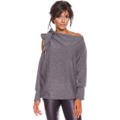 Sweter "Pia" w kolorze szarym. Szare bez kategorii marki 100% Maille, s, z dekoltem w łódkę. W wyprzedaży za 129,95 zł.