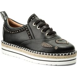Espadryle LOVE MOSCHINO - JA10253G05JA0000 Nero. Czarne espadryle damskie Love Moschino, na co dzień, bez wzorów, ze skóry ekologicznej, bez obcasa, bez zapięcia. W wyprzedaży za 399,00 zł.