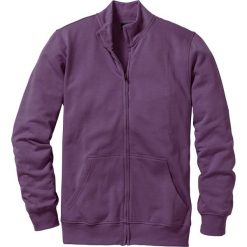 Bluza rozpinana bonprix jagodowy. Fioletowe bejsbolówki męskie bonprix, l, z dresówki. Za 44,99 zł.