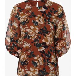 Vero Moda - Bluzka damska – Vmwilma, brązowy. Pomarańczowe bluzki damskie Vero Moda, s, bez wzorów, bez kołnierzyka, bez rękawów. Za 109,95 zł.
