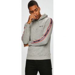 Jack & Jones - Bluza. Szare bluzy męskie Jack & Jones, m, z nadrukiem, z bawełny, z kapturem, bez rękawów, z kapturem. W wyprzedaży za 89,90 zł.