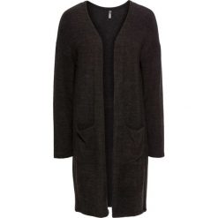 Kardigan "relaxed" bonprix antracytowy melanż. Szare swetry damskie bonprix, bez wzorów. Za 79,99 zł.