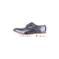 Derby Base London RP07402. Niebieskie półbuty męskie marki Base London, bez wzorów, bez zapięcia. Za 344,73 zł.