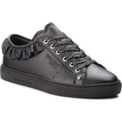 Sneakersy TRUSSARDI JEANS - 79A00232 K299. Czarne półbuty damskie Trussardi Jeans, z jeansu. W wyprzedaży za 329,00 zł.