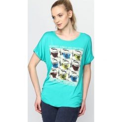 Bluzki damskie: Zielony T-shirt Fun And Games