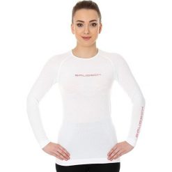Bluzki sportowe damskie: Brubeck Koszulka damska 3D Run PRO z długim rękawem biała r. L (LS13140)