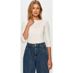 Vero Moda - Longsleeve. Białe bluzki damskie Vero Moda, s, bez wzorów, z elastanu, casualowe, z okrągłym kołnierzem, z długim rękawem. Za 69,90 zł.