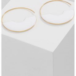Kolczyki damskie: Whistles FLAT DISC HOOP EARRING Kolczyki white/multi
