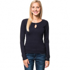 Sweter w kolorze granatowym. Niebieskie bez kategorii marki William de Faye, z kaszmiru, z okrągłym kołnierzem. W wyprzedaży za 136,95 zł.