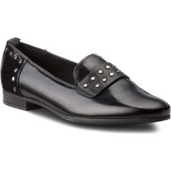 Lordsy GEOX - D Marlyna A D748PA 05443 C9999 Black. Czarne półbuty damskie Geox, ze skóry ekologicznej, bez obcasa, na płaskiej podeszwie. W wyprzedaży za 249,00 zł.