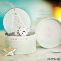 Prezent - mini Zegarek - Love Dots - Makaliboo. Szare zegarki damskie Pakamera, szklane. Za 99,00 zł.