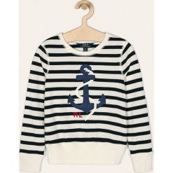 Polo Ralph Lauren - Bluza dziecięca 128-176 cm. Białe bluzy dziewczęce Polo Ralph Lauren, bez wzorów, z bawełny, bez rękawów, bez kaptura. Za 339,90 zł.