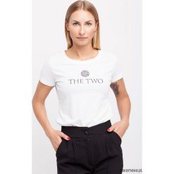T-shirt THE TWO. Szare t-shirty damskie Pakamera, z klasycznym kołnierzykiem. Za 70,00 zł.