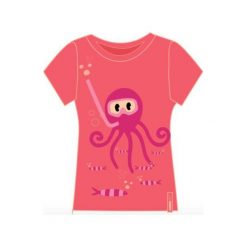 T-shirty chłopięce: AQUAWAVE Koszulka dziecięca OCTUS KIDS CORAL OCTOPUS PRINT koralowa r. 122