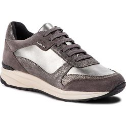 Sneakersy GEOX - D Airell C D642SC 022AJ C1G9F Gun/Dk Grey. Szare sneakersy damskie Geox, z zamszu. W wyprzedaży za 309,00 zł.
