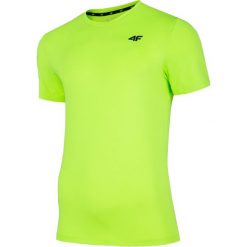 4F Men's Functional T-shirt NOSH4-TSMF002-45N t-shirt męskie zielone XL. Zielone t-shirty męskie 4f, s, bez wzorów, z elastanu, na fitness i siłownię. W wyprzedaży za 44,99 zł.