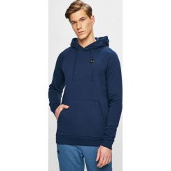 Under Armour - Bluza. Szare bluzy męskie Under Armour, s, z nadrukiem, z elastanu, z kapturem, bez rękawów, z kapturem. Za 199,90 zł.