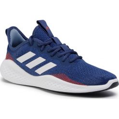 Buty adidas - Fluidflow FW5079 Tech Indigo/Cloud White/Semi Solar Red. Niebieskie buty sportowe męskie Adidas, z tworzywa sztucznego, bez zapięcia, do biegania. Za 329,00 zł.