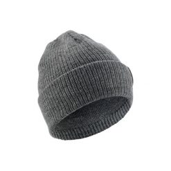 Czapka FISHERMAN. Szare czapki damskie marki WED'ZE, z dzianiny. Za 24,99 zł.