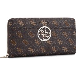 Duży Portfel Damski GUESS - SWQE66 91630 BRO. Brązowe portfele damskie marki Guess, z aplikacjami, ze skóry ekologicznej. Za 279,00 zł.
