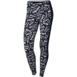 Nike Legginsy Sportowe W Nsw Lggng Club Prnt Black/White Xs. Białe legginsy we wzory marki Nike, xs, na fitness i siłownię. W wyprzedaży za 99,00 zł.