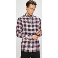 Premium by Jack&Jones - Koszula. Szare koszule męskie na spinki Premium by Jack&Jones, l, w kratkę, z bawełny, z włoskim kołnierzykiem, z długim rękawem. W wyprzedaży za 139,90 zł.