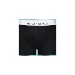 PROTECT YOUR MAGIC - bokserki bambusowe męskie. Czarne bokserki męskie marki Majtki z sosnowca, z elastanu. Za 49,00 zł.