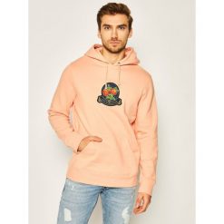 Bluza HUF Tenderloin Rose Crest PF00211. Pomarańczowe bluzy męskie HUF, m, bez wzorów, z bawełny, bez kołnierzyka, bez rękawów, bez kaptura. Za 389,00 zł.