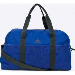 Adidas Performance - Torba. Niebieskie torebki klasyczne damskie marki adidas Performance, w paski, z poliesteru, na ramię. W wyprzedaży za 129,90 zł.