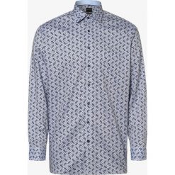 OLYMP Luxor modern Fit - Koszula męska – niewymagająca prasowania, niebieski. Niebieskie koszule męskie OLYMP Luxor modern Fit, m, bez wzorów, z bawełny, biznesowe, bez kołnierzyka, bez rękawów. Za 199,95 zł.