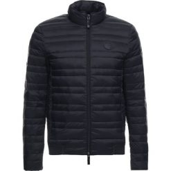 Armani Exchange Kurtka puchowa navy/melange grey. Czarne kurtki męskie puchowe marki Armani Exchange, l, z materiału, z kapturem. Za 789,00 zł.