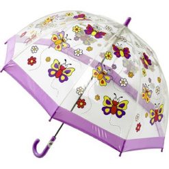 Parasole: Parasol „Butterfly” w kolorze fioletowym ze wzorem