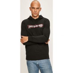 Jack & Jones - Bluza. Szare bluzy męskie Jack & Jones, xl, z nadrukiem, z bawełny, z kapturem, bez rękawów, z kapturem. W wyprzedaży za 89,90 zł.