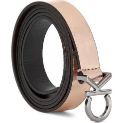 Pasek Damski CALVIN KLEIN - Ck Skinny Waistbelt K60K603557 75 609. Żółte paski damskie Calvin Klein, w paski, ze skóry. W wyprzedaży za 219,00 zł.