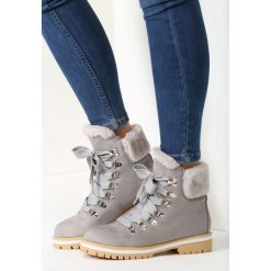 Jasnoszare Traperki Fields Forever. Szare buty zimowe damskie marki vices. Za 119,99 zł.