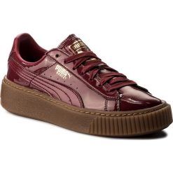 Sneakersy PUMA - Basket Platform Patent Wn's 363314 04 Tibetan Red/Tibetan Red. Czerwone półbuty damskie Puma, ze skóry ekologicznej. W wyprzedaży za 289,99 zł.