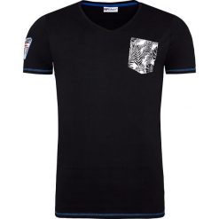 T-shirty męskie: Koszulka „Blue Palms” w kolorze czarnym